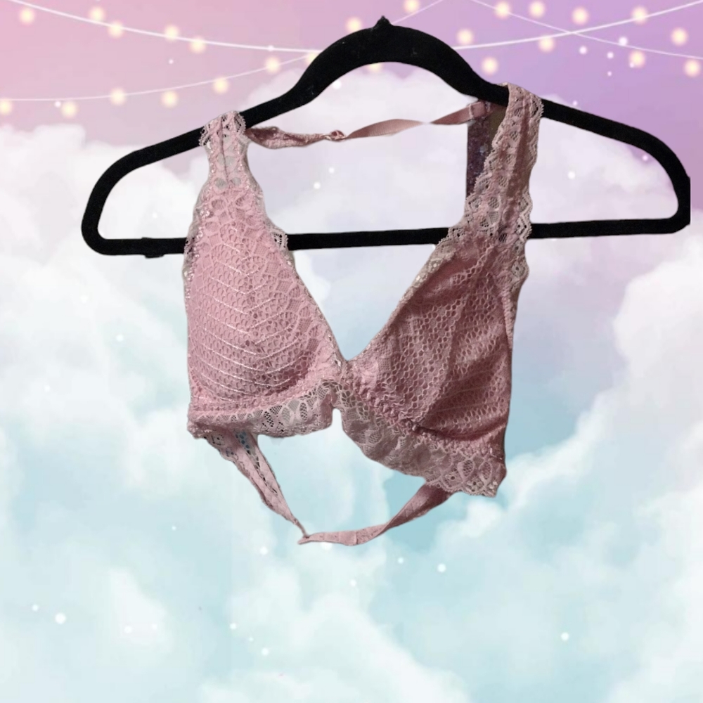 Pink Lace Bralette - Picture 4 of 4